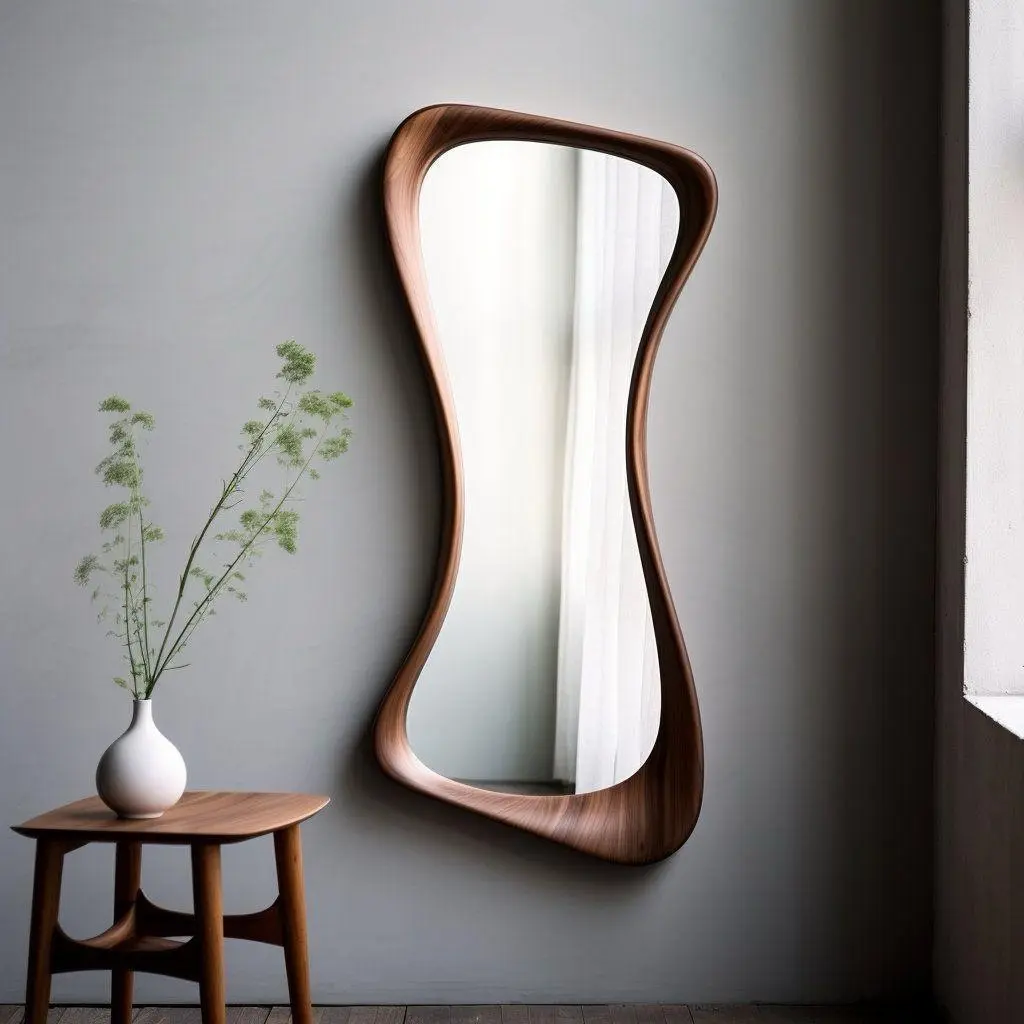 MIRROiR avec contour en bois
