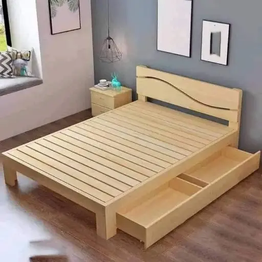 LIT EN BOIS